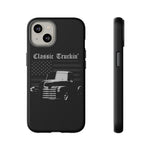 Classic Truckin Flag Chevy 3100 Pickup Tough Phone Case Cover Gift Art