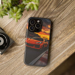 Orange C8 Z06 Flat Plane V8 Speed Art Tough Phone Case