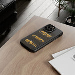 Gold Fairlady Z Classic Sports Car Tough Phone Case - 3 View