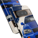 R34 Skyline GT-R Bayside Blue Tough Phone Case for 90s JDM Fans