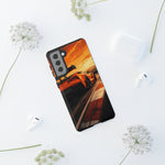 Orange C7 ZR1 High Wing Sports Car Tough Phone Case