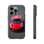 Red C8 Z06 Track Wing Tough Phone Case Cover Gift Art