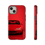 Red Miata Phone Case, NA MX5 90s JDM Roadster Tough Cover