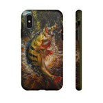 Peacock Bass Strike Phone Case Freshwater Fishing Gift for Anglers