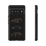 Trans Am Phone Case Black Gold, Three-View Vector Tough Cover
