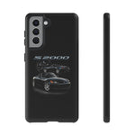 Black S2000 Roadster Collage JDM Tough Phone Case Cover Gift
