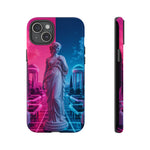 Neon Vaporwave Statue Tough Case | Retro Greek Sculpture Phone Cover