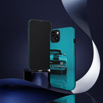 Muscle Car Phone Case Teal 69 Camaro SS, Retro Classic Cover, Guys Gift