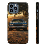 57 Bel Air Phone Case, Turquoise Classic Car Country Road Cover