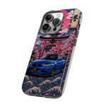 Bayside Blue Skyline Phone Case, Cherry Blossom Torii Tough Cover