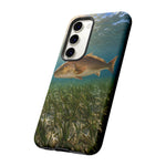 Redfish Phone Case, Seagrass Flat Underwater Art Cover