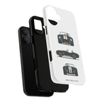 1966 Cobra Blue White Stripe Roadster Tough Phone Case Cover