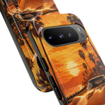 Orange Corvette C3 Stingray Sunset Palms Phone Case