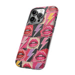 Pop Art Lips and Lightning Bolt Phone Case
