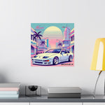 300ZX Poster JDM Miami Vaporwave 80s 90s Retro Drift Car Wall Art