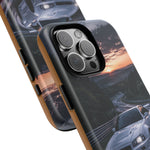 Skyline GT-R R34 White Nurburgring Speed Art Tough Phone Case