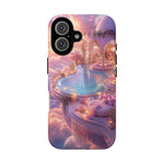 Floating Pool Deck Phone Case, Pastel Cloud 3D Render Cover