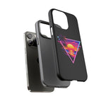 Synthwave Sunset Triangle Phone Case Retro Vaporwave Case