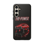 Tri-Power Classic Muscle Car GTO phone case | Retro Automotive Graphic