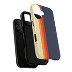 Retro Rainbow Stripe Phone Case | Tough Phone Case