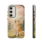 Akita under Cherry Blossoms Dog Breed Phone Case