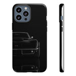 Black 1969 Corvette Art Phone Case, C3 Stingray Sports Car Tough Cover