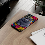 British Shorthair Round Pop Art Tough Phone Case