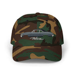 1968 Chevy Nova Dad Hat Muscle Car Cap Adjustable Strap Gray Black Coupe