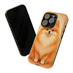 Pomeranian Tiny Fox Fluffy Art Tough Phone Case