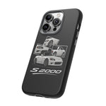 White S2000 Roadster Collage JDM Tough Phone Case Cover Gift