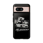 White S2000 Roadster Collage JDM Tough Phone Case Cover Gift