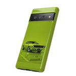 Green Cuda Muscle Car phone case for Gear Heads