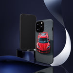 Red C8 Z06 Track Wing Tough Phone Case Cover Gift Art