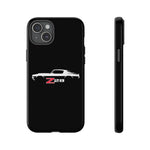1970 Camaro Z28 White Silhouette Tough Phone Case Cover Gift