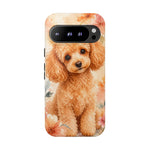 Miniature Poodle Whimsical Watercolor Art Tough Phone Case