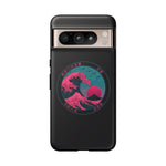 Great Dream Wave Circular Badge Vaporwave Phone Case – Japanese Aesthetic
