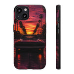 1969 Charger Sunset Tough Phone Case - Palm Silhouette Poster