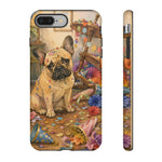 Guilty French Bulldog Phone Case, Confetti Watercolor Cover