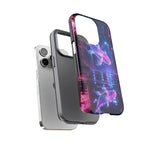 Neon Koi Reflection Vaporwave phone case | Tough Cover