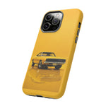 Golden Yellow Charger Phone Case, 68 Classic Muscle Car Tough Cover