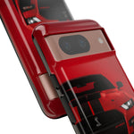 Red Mustang Art Phone Case, GT500 American Muscle Car Tough Cover