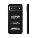 Silver Hakosuka Skyline Classic Sports Car Tough Phone Case for JDM Fans