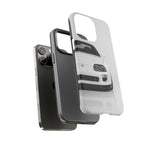 White MK4 Supra Phone Case, Retro 90s JDM Tough Cover for Car Enthusiasts