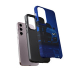 Blue Mustang Art Phone Case, GT500 American Muscle Car Tough Cover for Men