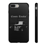 Classic Truckin Flag Chevy 3100 Pickup Tough Phone Case Cover Gift Art