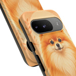 Pomeranian Tiny Fox Fluffy Art Tough Phone Case