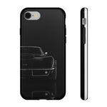 Black 1969 Corvette Art Phone Case, C3 Stingray Sports Car Tough Cover
