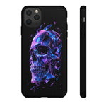 Holographic Skull Phone Case, Shattered Glass Iridescent Cover