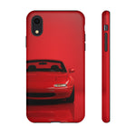 Red Miata Phone Case, NA MX5 90s JDM Roadster Tough Cover