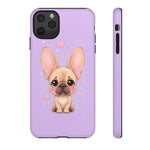 French Bulldog Bat Ears Kawaii Pet Dog Art Tough Phone Case